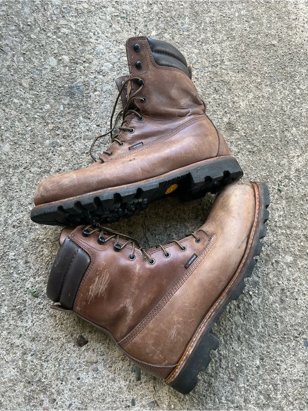 Red wing Brown Leather Men's Work Boots Sz 13 D